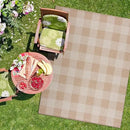 CAMILSON Outdoor Rug - Modern Area Rugs for Indoor and Outdoor Patios, Kitchen and Hallway mats - Easy Cleaning Non Shedding Washable Outside Carpet (8x10, Buffalo - Beige/White) by GreenHaven Gardens