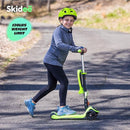 SKIDEE Kick Scooters for Kids Ages 3-5, Adjustable Height Foldable Scooter with Removable Seat, 3 LED Light Wheels, Rear Brake, Wide Standing Board, Suitable Up to 12 Year Old Boys/Girls by TinyTreasures Baby Boutique