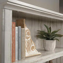 Sauder 5 Tier Book Shelf Wooden Bookcase Multipurpose Bookshelf for Home Office, Living Room, in White Plank by CozyNest Decor