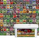 Survival Garden Seeds Farmer Seed Vault - 100 Packets Non-GMO Heirloom Vegetable, Fruits, Herb Seed Varieties for Planting a Victory Garden - Plant & Grow Survival Food - Emergency Preparedness Gear by GreenHaven Gardens