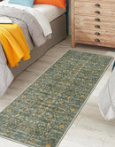 Keen Home Design 2x7 Rug - Machine Washable Runner Rug with Non-Slip Backing, Ideal for Hallway, Entryway, Kitchen, Laundry Room - Vintage, Easy Clean, Durable, Low Pile Rug - (2'6" x 7') by CozyNest Decor
