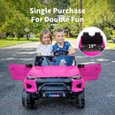 24V 2 Seater Ride on Toy for Big Kids, Electric SUV Kids Car to Drive w/Parent Remote, 2WD/4WD Switchable - Pink by TinyTreasures Baby Boutique