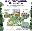 Wildcraft! an Herbal Adventure Cooperative Board Game - Learn 25 Herbs with No Reading Required - Educational Game for Kids 4+ & Families - Includes 3 Printable PDFs, Coloring Book & Plant Guide by TinyTreasures Baby Boutique