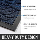 Yimobra Door Mat Indoor Outdoor Entrance, Non Slip Welcome Front Doormats, Heavy Duty Rubber Backing, Stain and Fade Resistant, Low Profile, Easy Clean Patio Garage Floor Mats, 47 x 32, Blue by CozyNest Decor