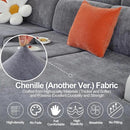 Sectional Couch Covers for L Shaped Sectional Sofa (Left or Right Facing) – Softer Chenille Sofa Covers Washable, Non-Slip Stretch Chaise Slipcover (Only 1 Piece, Dark Grey) by CozyNest Decor