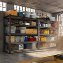 REIBII 2500LBS Garage Shelving 72''H Storage Shelves 40" W Metal Shelving 5 Tier Metal Shelves Adjustable Pantry Shelf for Closet Pantry Basement Kitchen Warehouse 72" H x 40" W x 20" D by GreenHaven Gardens