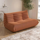 Bean Bag Chair, Loveseat Fireside Chair Bean Bag Sofa Large Bean Bag Chair for Adults, 2 Seater Bean Bag Chairs for Teens with High Density Comfortable Foam, Bean Bag for Living Room, Bedroom (Orange) by CozyNest Decor