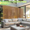 Outdoor Privacy Screen,72" H×47" W Metal Privacy Screen, Freestanding Privacy Fence Panels for Patio by GreenHaven Gardens
