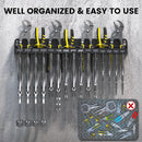UNITEDPOWER Vise Grip Holder, Wall Mount Pliers Storage Rack Organizer for Workshop, Shed, Garage, Stores up to 15 Vises or 11 Pliers by GreenHaven Gardens