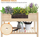 Yaheetech 47x23x32in Wooden Raised Garden Bed with Legs & Storage Shelf Horticulture Wooden Elevated Planter Box Vegetable Growing Bed for Flower/Herb/Backyard/Patio by GreenHaven Gardens