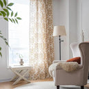 Sutuo Home Boho Curtains for Bedroom Living Room 96 Inches Length Long, Printing Moroccan Cotton Linen Rod Pocket Vibe Farmhouse Bohemian Tassels Window Treatment, 1 Panel 59" W x 96" L, Brown Damask by CozyNest Decor