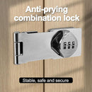 Password Rotary Hasp Locks,Silver 1 Pack Cabinet Locks with Combination,Keyless Security Latch for Sliding Barn Door, Gate, Small Door, Closet, Drawers by TinyTreasures Baby Boutique