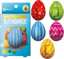 BioSwiss Bandages, Easter Egg Shaped Self Adhesive Bandage, Latex Free Sterile Wound Care, Fun First Aid Kit Supplies for Kids, 24 Count by TinyTreasures Baby Boutique