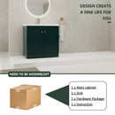 Contemporary Freestanding Bathroom Vanity With Resin Sink & Soft-Close Cabinet Doors by Unique Piece Furniture