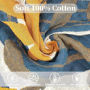 Boho Throw Blanket for Bed - 100% Pure Cotton Ultra Soft Rustic Quilt - Farmhouse Decor Bed Blankets, All Season Rustic Throw for Sofa Couch Chair(91''x 98'', Floral Sea) by CozyNest Decor