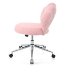 360Swivel Height Adjustable,Swivel Chair,Teddy fabric,home office chair