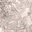 Vintage Map of the Battles In Front of Bayonne, 1813