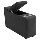 Collins 5-Piece Power Reclining Home Theater Seating Dark Grey