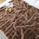 UKELER Large Fluffy Fleece Blankets Throws for Bed Cozy Shaggy Faux Fur Blanket Soft Plush Thick Velvet Blanket for Bedroom, Living Room, Office, Camping 60''x80'' Brown by CozyNest Decor