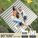 HX&OD Outdoor Picnic Blanket Extra Large, 80”x80” Waterproof Picnic Mat Foldable Camping Blanket Portable with Carry Strap for Beach Mat (Green) by TinyTreasures Baby Boutique