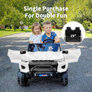 24V 10Ah Ride on Toy for Big Kids, 4WD 2 Seater Electric SUV Kids Car to Drive w/Remote Control, 4x200W Motors - White by TinyTreasures Baby Boutique