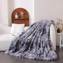 UKELER Soft Faux Fur Throw Blanket 50''x60'' Dark Grey Reversible Shaggy Blanket Plush Thick Fluffy Blankets Throws for Bed, Couch, Sofa, Office, Camping by CozyNest Decor