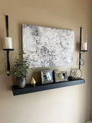 joelsantiques 60 Inch Wooden Floating Shelves for Wall - 60x8x2 in - Made of Natural Wood - Long Heavy Duty Rustic Wall Shelves for Bedroom - Perfect for Living Room, Kitchen - Made in USA - Mocha by CozyNest Decor