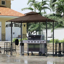 MASTERCANOPY 8 x 5 Grill Gazebo Outdoor BBQ Gazebo Canopy with 2 LED Lights (Brown) by GreenHaven Gardens