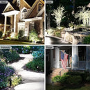 Solar Spot Lights Outdoor, Solar Landscape Spotlights IP65 Waterproof 9.8ft Cable, Auto On/Off Outdoor Wall Lights for Garden Yard Driveway Porch Walkway Pool (6000K White 2 Pack) by GreenHaven Gardens