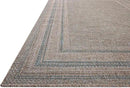 Loloi Amber Lewis Topanga Collection TOP-05 Natural/Teal 5'-3" x 7'-6" Indoor/Outdoor Area Rug by CozyNest Decor