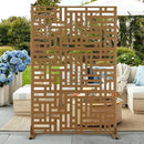 Outdoor Privacy Screen,72" H×47" W Metal Privacy Screen, Freestanding Privacy Fence Panels for Patio by GreenHaven Gardens