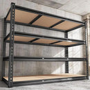 REIBII 48" W Garage Shelving Heavy Duty 2550 LBS Storage Shelves 4 Tier Heavy Duty Shelving, Adjustable Metal Shelves, Industrial Shelf for Garage, Warehouse, Pantry, 48" W x 60" H x 24" D by CozyNest Decor
