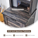 RedLemon Bookcase with 2 File Drawers, 72" Tall Farmhouse Bookshelf with Storage and Adjustable Shelves, 4 Tier Rustic Wood Bookshelf with Cabinet for Home Office, Living Room (Dark Rustic Oak) by CozyNest Decor