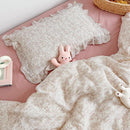 BuLuTu Muslin Cotton Pillowcase King Pillow Cover for Kids Adults Cute Rabbits Flower Pattern Pillowcases with Envelope Closure, 20x36 inch, 1 Piece, Forest, Machine Washable by TinyTreasures Baby Boutique