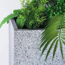 Metal Rectangular Planter Box, Galvanized Steel Tall Planters for Outdoor Plants, 35.5"x 10"x 28" Terrazzo Outdoor Planters for Porch/Patio/Garden by GreenHaven Gardens