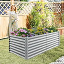 Giantex 6x3x2ft Raised Garden Bed, Large Metal Elevated Rectangular Planter Bed, 271 Gallon Capacity, Outdoor Planting Garden Box for Vegetable Flower Herb Grow (Grey) by GreenHaven Gardens