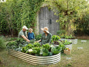 Galvanized Raised Garden Beds Outdoor // 8×4×1 ft Planter Raised Beds for Gardening, Vegetables, Flowers // Large Metal Garden Box // Patented Tool-Free Design (Black)