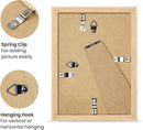 upsimples 5x7 Picture Frame, Natural Solid Wooden Picture Frames, Display 4x6 with Mat or 5 x 7 Without Mat, Wall or Tabletop, 1 Pack, Natural by CozyNest Decor