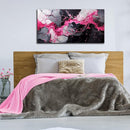 GUGIKA Abstract Wall Art for Living Room, Pink Canvas Wall-Art for Girls Bedroom, Print Paintings, Size 20x40 Inches by CozyNest Decor