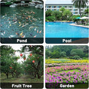 Rainleaf Pond Netting, 28' x 30' Pond Net Cover, Koi Pond Netting for Leaves, Heavy Duty Koi Pond Net Protecting Koi Fish from Herons, Stakes Included, Snare Nets by GreenHaven Gardens