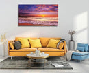 Beach Wall Art Sunset Canvas Pictures, Seascape Theme Art Wall Pictures, Coastal Ocean Wave Paintings,Modern Cloud Artwork for Bedroom Living Room Bathroom Home Office Decorations 20X40 Inches by CozyNest Decor