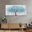 Yuaxker Tree Wall Art Blue and Gold Canvas Painting Modern Aesthetic Wall Decor Spiritual Artwork for Living Room Bedroom Dining Room Office Home Decor 20x40inch by CozyNest Decor