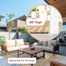 nuLOOM 2x8 Outdoor/Indoor Asha Area Rug, Light Brown, Casual Design With Striped Border, Stain Resistant, Highly Durable, For Patio, Balcony, Bedroom, Living Room, Dining Room, Bathroom by CozyNest Decor