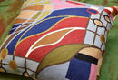 Hundertwasser Modern Pillow Cover Contemporary Pillowcase Accent Outdoor Pillows Abstract Couch Cushion Farmhouse Throw Pillows | Mid Century Chair Cushions | Handmade Wool Size 18x18 by CozyNest Decor