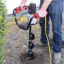 XtremepowerUS 1500W Electric Post Hole Digger Earth Auger Dig Hole Fence Post Hole Digging, Tree Planting with 6" Digging Auger Bit Set, 3/4" Shaft by GreenHaven Gardens