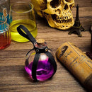 Patelai 2 Pcs Halloween Glass Potion Bottles with Belt Cork Renaissance Witch Costume Accessories Witch Props Potion Bottle for Halloween Party Decor Cosplay DIY Crafts Gift (Black) by CozyNest Decor
