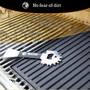 Mountain Grillers BBQ Grill Grate Scraper - Wide Portable Grill Scrubber for Outdoor Grill, Griddle, Smoke or Oven Grates - Non Slip Stainless Steel Grill Cleaning Tools with Built-in Bottle Opener by GreenHaven Gardens
