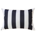 Horizon - Stripe Pillow Outdoor & Indoor - Black by Unique Piece Furniture