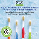 MOUTHWATCHERS Soft Flossing Manual Toothbrush for Adults, 2 Pack, Blue, Ultra Clean, Good for Sensitive Teeth and Gums, by Dr. Plotka's by CozyNest Decor