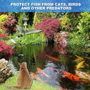 Pond Netting, 15 x 20 FT Pond Net Heavy Duty Pond Netting for Koi Ponds, Garden Pool Fine Mesh Netting Kit for Leaves, Protects Koi Fish from Birds Cats Predators, with 14 Stakes and 30 Cable Zip Ties by GreenHaven Gardens